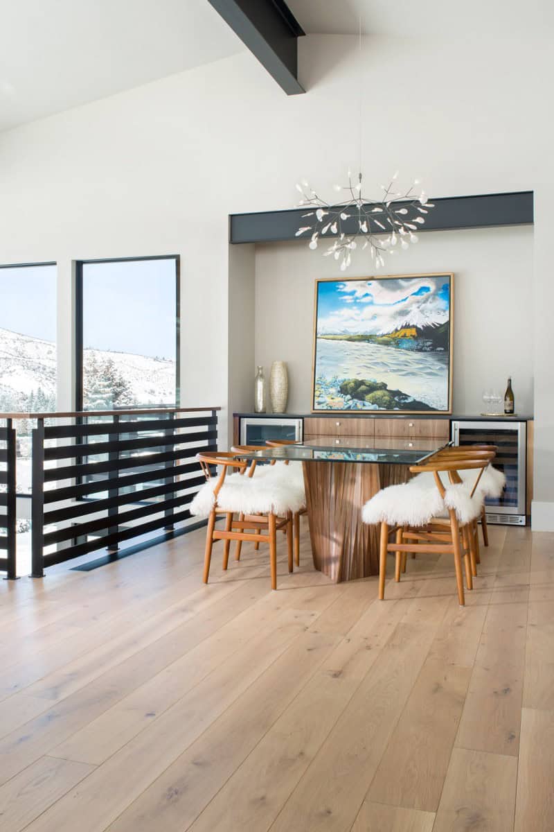 The dining room from our Utopia in Lake Creek project.